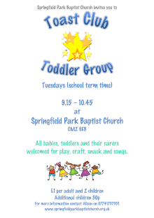 Toddler group poster